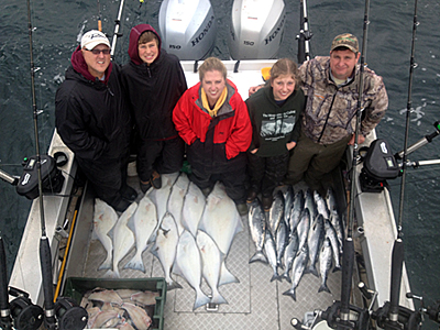 Halibut Salmon Combo charter trips.